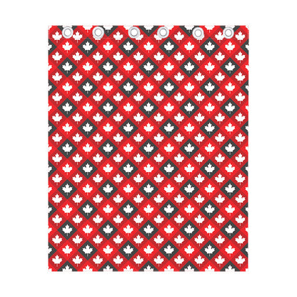 Canada Maple Leaf Pattern Print Curtain