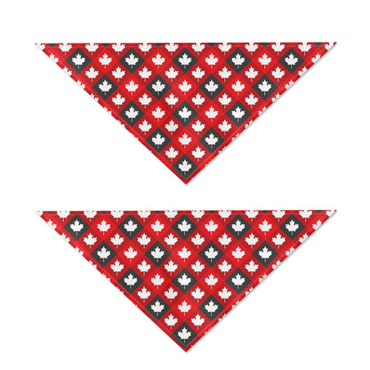 Canada Maple Leaf Pattern Print Dog Bandana
