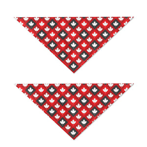 Canada Maple Leaf Pattern Print Dog Bandana