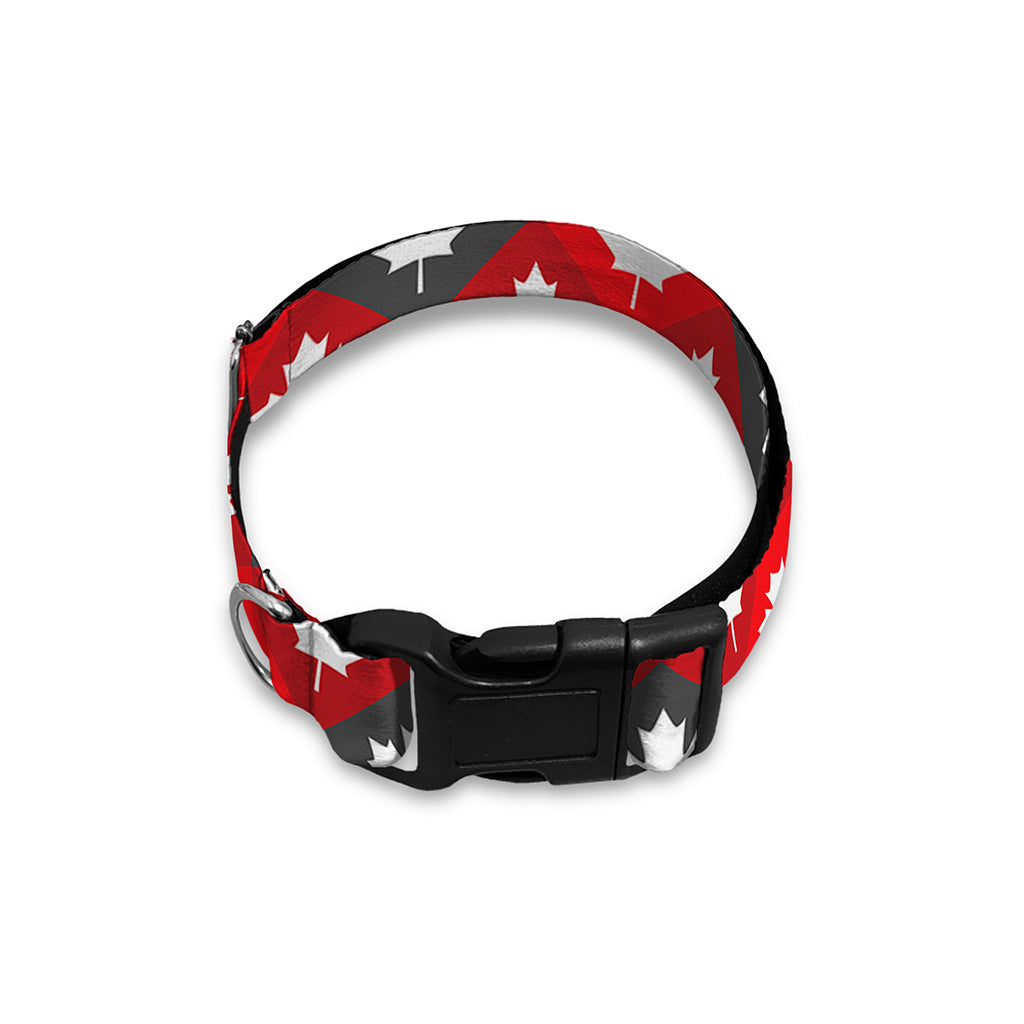Canada Maple Leaf Pattern Print Dog Collar