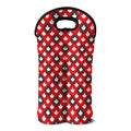 Canada Maple Leaf Pattern Print Double Neoprene Wine Tote