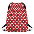 Canada Maple Leaf Pattern Print Drawstring Backpack