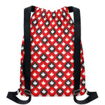 Canada Maple Leaf Pattern Print Drawstring Backpack