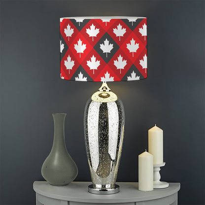 Canada Maple Leaf Pattern Print Drum Lamp Shade