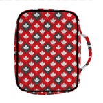Canada Maple Leaf Pattern Print Front Pocket Bible Bag