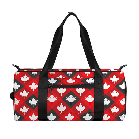 Canada Maple Leaf Pattern Print Gym Bag