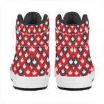Canada Maple Leaf Pattern Print High Top Leather Sneakers
