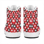 Canada Maple Leaf Pattern Print High Top Leather Sneakers