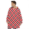 Canada Maple Leaf Pattern Print Hoodie Blanket