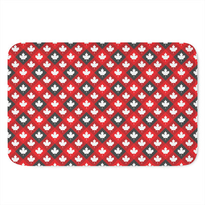 Canada Maple Leaf Pattern Print Indoor Door Mat