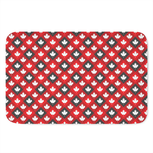 Canada Maple Leaf Pattern Print Indoor Door Mat