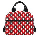 Canada Maple Leaf Pattern Print Insulated Lunch Bag