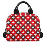 Canada Maple Leaf Pattern Print Insulated Lunch Bag