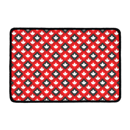 Canada Maple Leaf Pattern Print Kitchen Mat