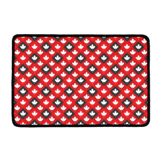 Canada Maple Leaf Pattern Print Kitchen Mat