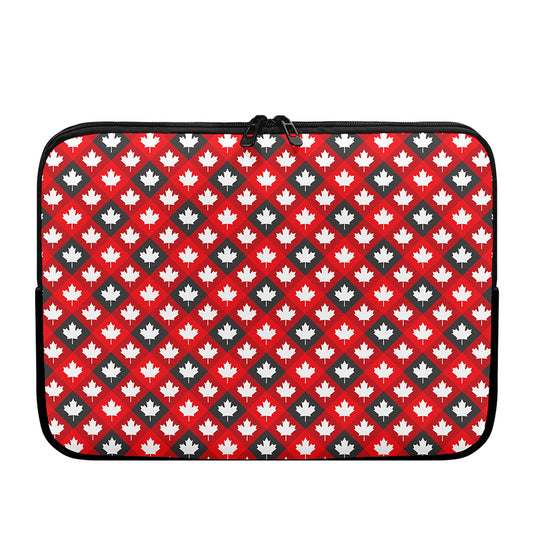 Canada Maple Leaf Pattern Print Laptop Sleeve
