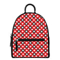 Canada Maple Leaf Pattern Print Leather Backpack
