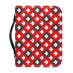 Canada Maple Leaf Pattern Print Leather Bible Cover