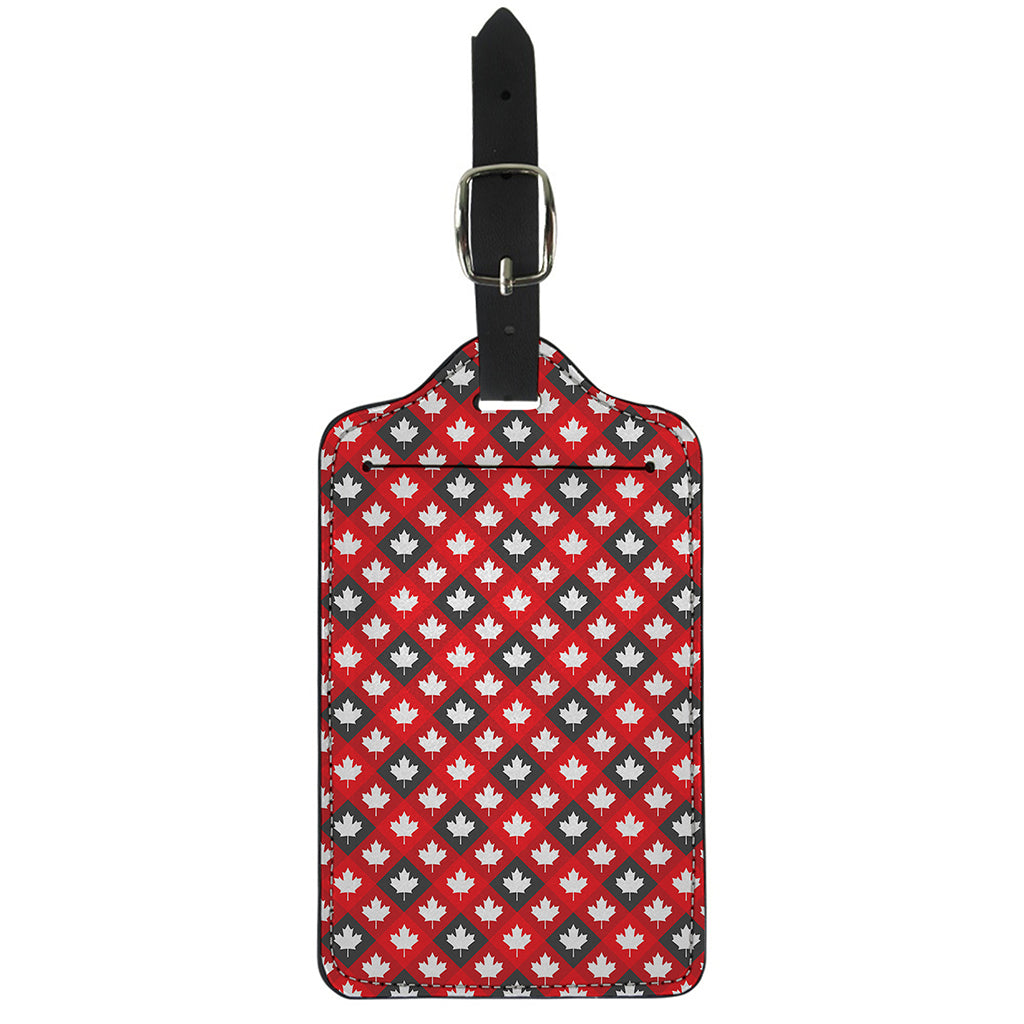 Canada Maple Leaf Pattern Print Luggage Tag