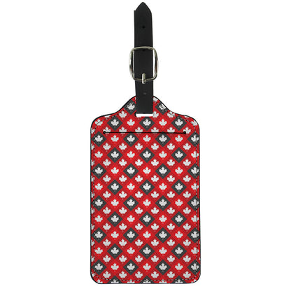 Canada Maple Leaf Pattern Print Luggage Tag