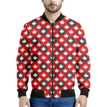 Canada Maple Leaf Pattern Print Men's Bomber Jacket