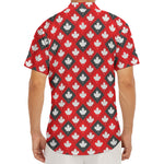 Canada Maple Leaf Pattern Print Men's Deep V-Neck Shirt