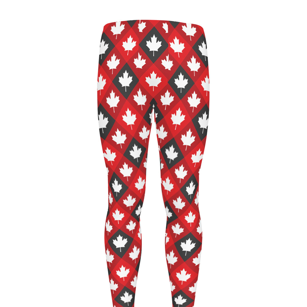 Canada Maple Leaf Pattern Print Men's leggings