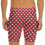 Canada Maple Leaf Pattern Print Men's Long Boxer Briefs