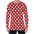 Canada Maple Leaf Pattern Print Men's Long Sleeve T-Shirt
