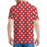 Canada Maple Leaf Pattern Print Men's Polo Shirt