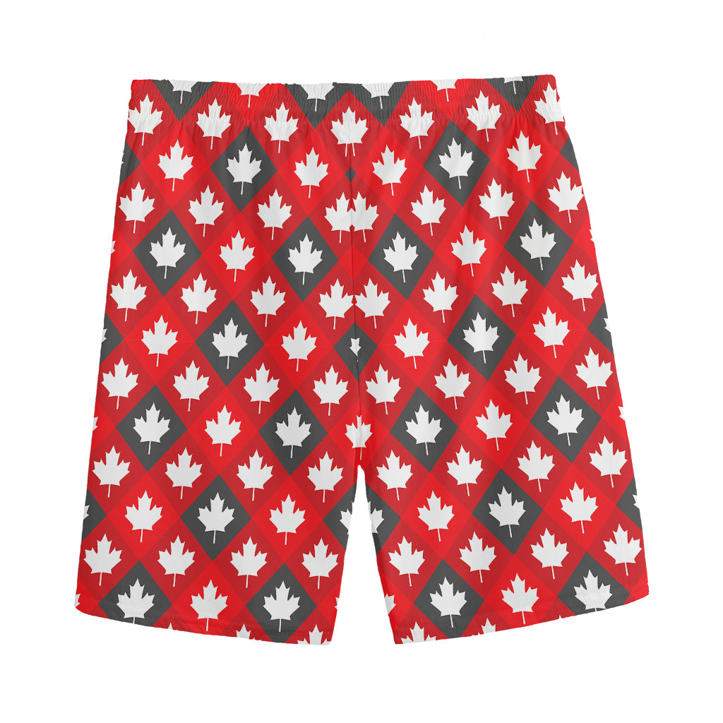 Canada Maple Leaf Pattern Print Men's Sports Shorts