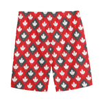 Canada Maple Leaf Pattern Print Men's Sports Shorts