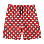Canada Maple Leaf Pattern Print Men's Swim Trunks