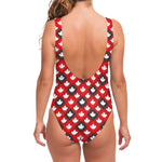 Canada Maple Leaf Pattern Print One Piece Swimsuit