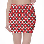 Canada Maple Leaf Pattern Print Pencil Mini Skirt