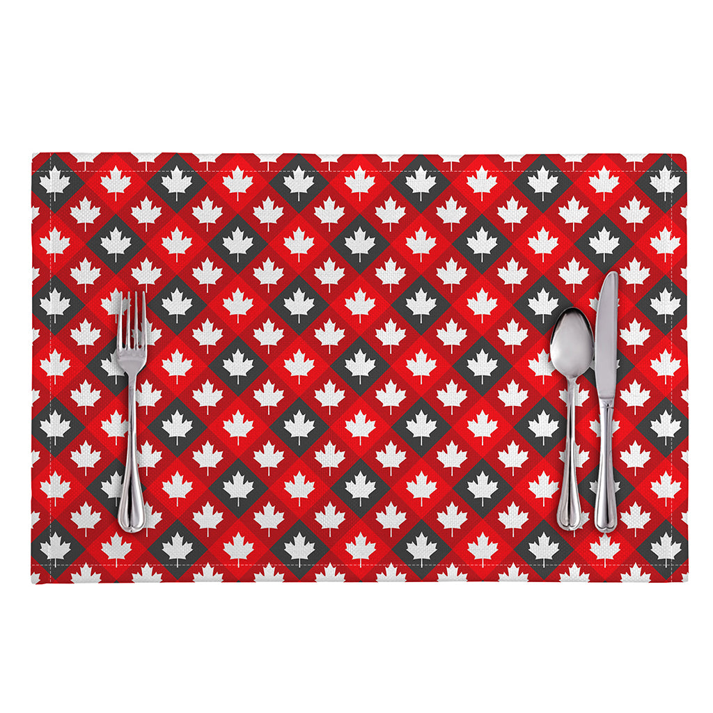 Canada Maple Leaf Pattern Print Placemat