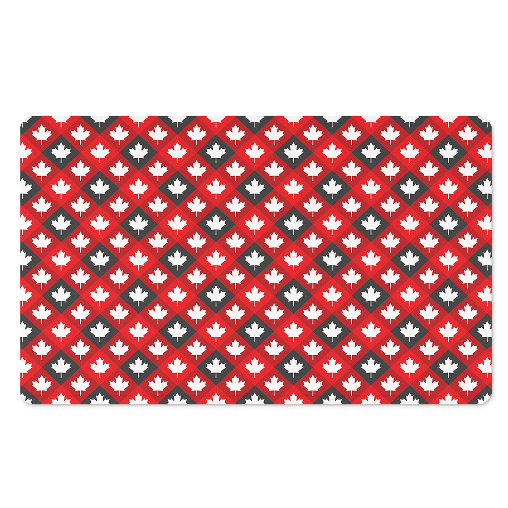 Canada Maple Leaf Pattern Print Polyester Doormat