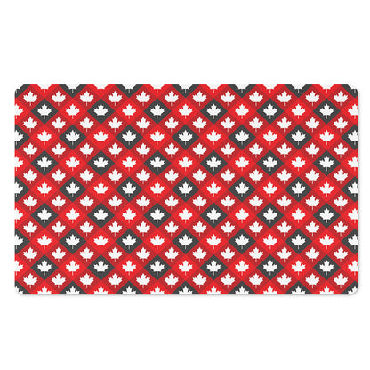 Canada Maple Leaf Pattern Print Polyester Doormat
