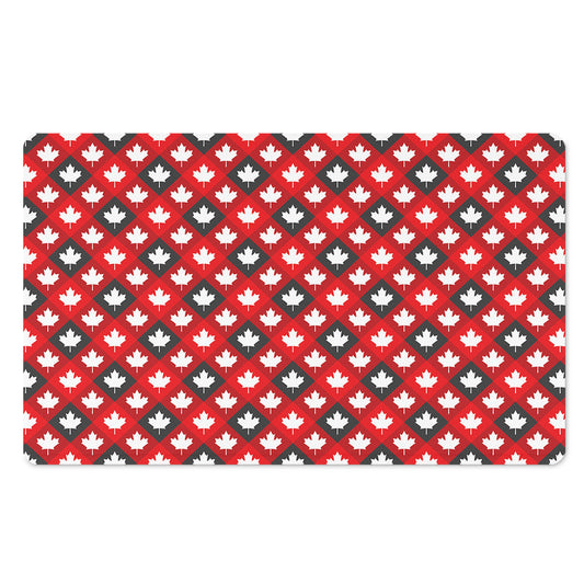 Canada Maple Leaf Pattern Print Polyester Doormat