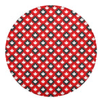 Canada Maple Leaf Pattern Print Round Blanket