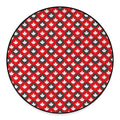 Canada Maple Leaf Pattern Print Round Floor Mat