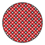 Canada Maple Leaf Pattern Print Round Floor Mat