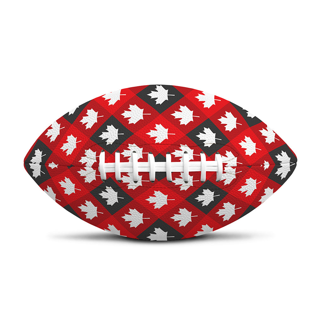 Canada Maple Leaf Pattern Print Rugby Ball