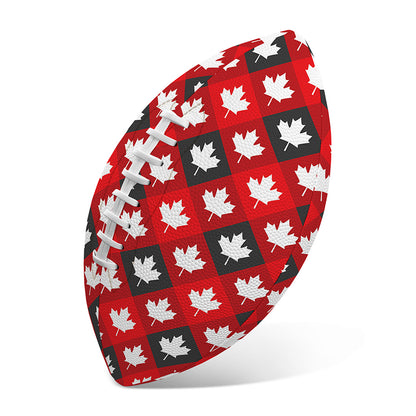Canada Maple Leaf Pattern Print Rugby Ball