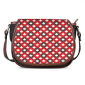 Canada Maple Leaf Pattern Print Saddle Bag