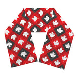Canada Maple Leaf Pattern Print Scarf