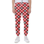 Canada Maple Leaf Pattern Print Scuba Joggers