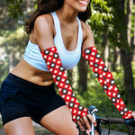 Canada Maple Leaf Pattern Print Sun Protection Arm Sleeves