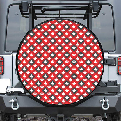 Canada Maple Leaf Pattern Print Tire Cover