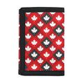 Canada Maple Leaf Pattern Print Trifold Wallet